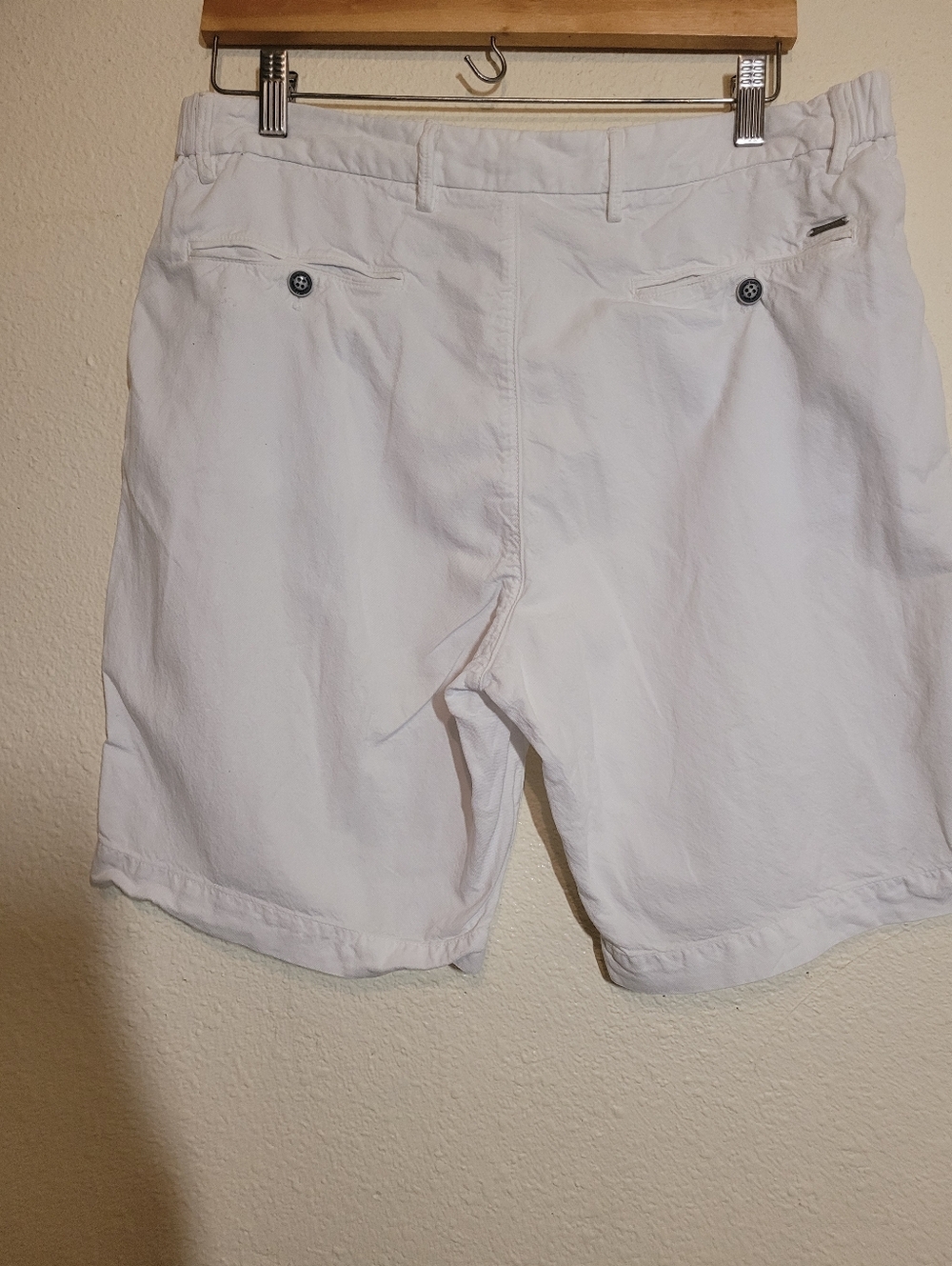 Mossimo Dutti Classic White Women's 14 Cotton Shorts - Lightweight Summer Staple - Picture 8 of 10